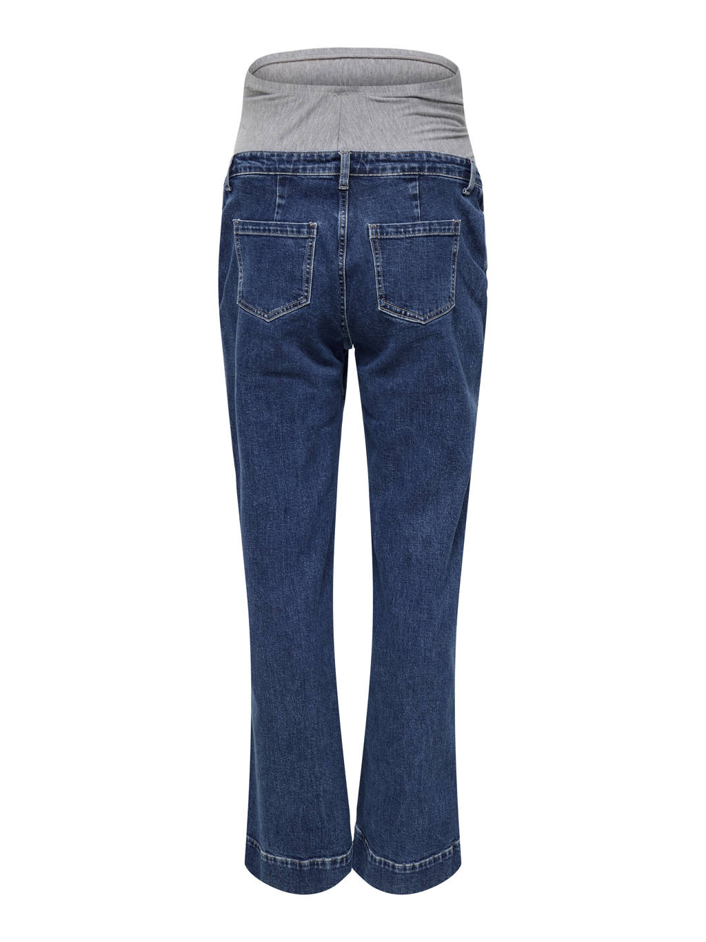ONLY MATERNITY high waist zwangerschaps wide leg jeans medium blue denim