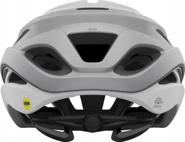 Giro landevejshjelm GIRO HELIOS SPHERICAL MIPS mat hvid sølv fade størrelse L (59-63 cm) (NY)