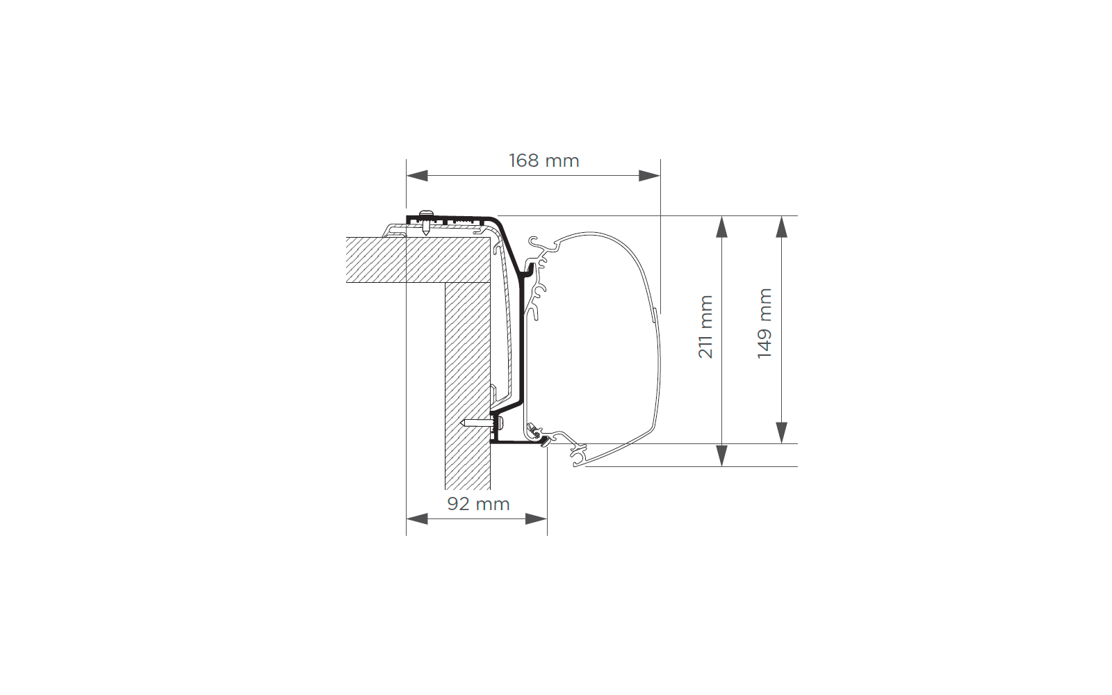 Thule Adapter Roof Rapido S6 2024 - 4 Meter