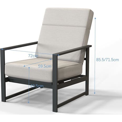 Marinella lounge positionsstol - natur