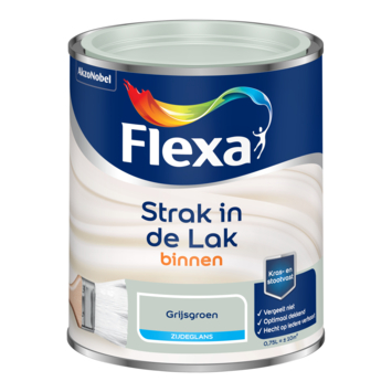 Flexa Strak in de Lak binnenlak zijdeglans grijsgroen 750 ml