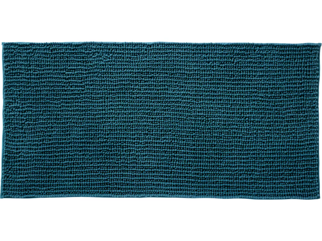 Tapis de bain en polyester uni canard 60x120cm