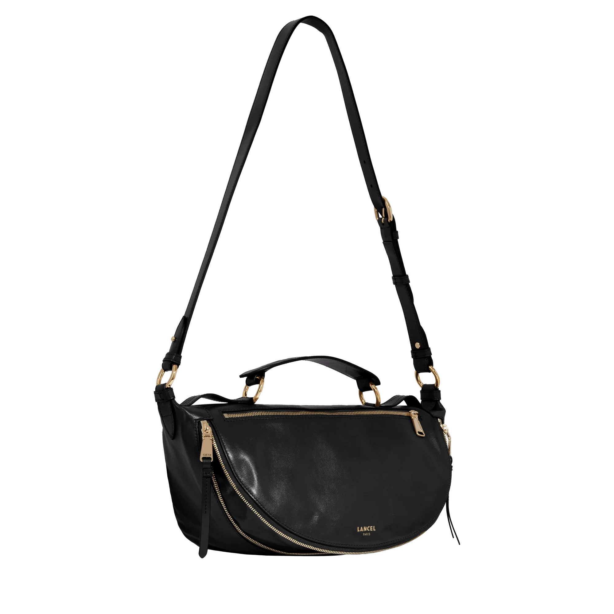 Sac porté croisé M Origami de Lancel-Noir