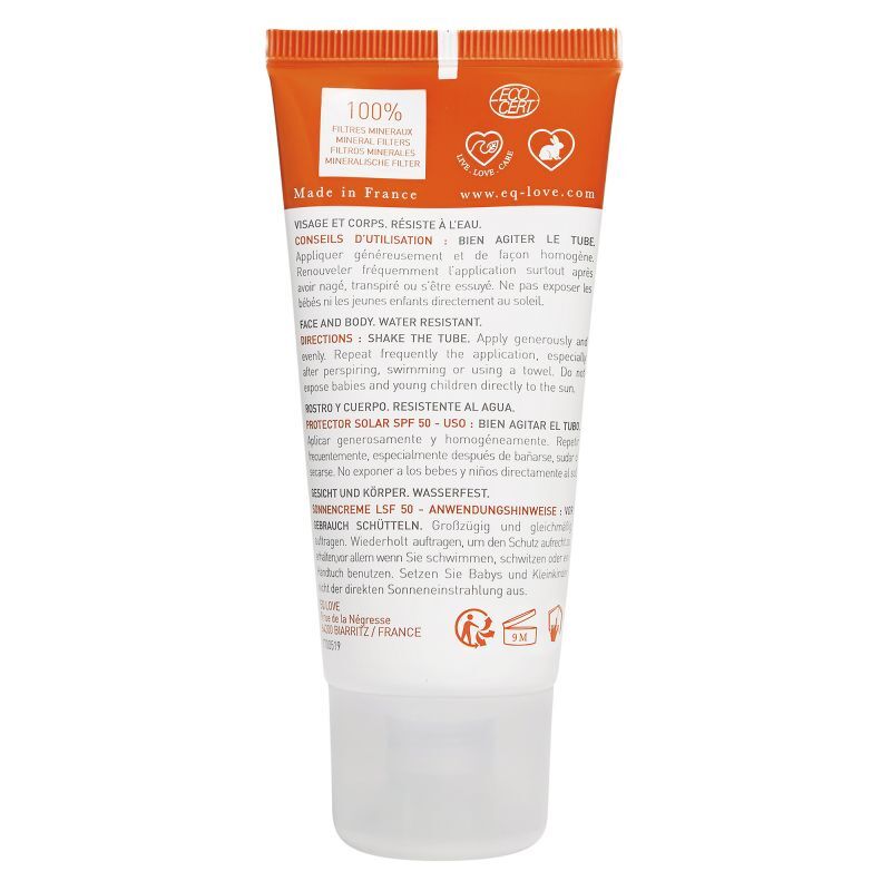 Crème Solaire SPF50 - Crème solaire - Certifiée Bio