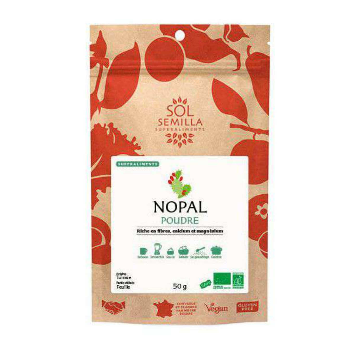 Nopal cru en poudre bio
