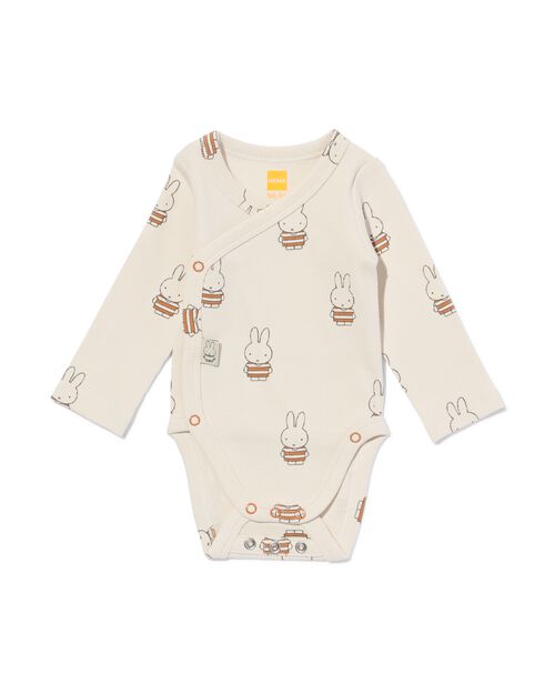 body évolutif croisé côtelé extensible miffy écru