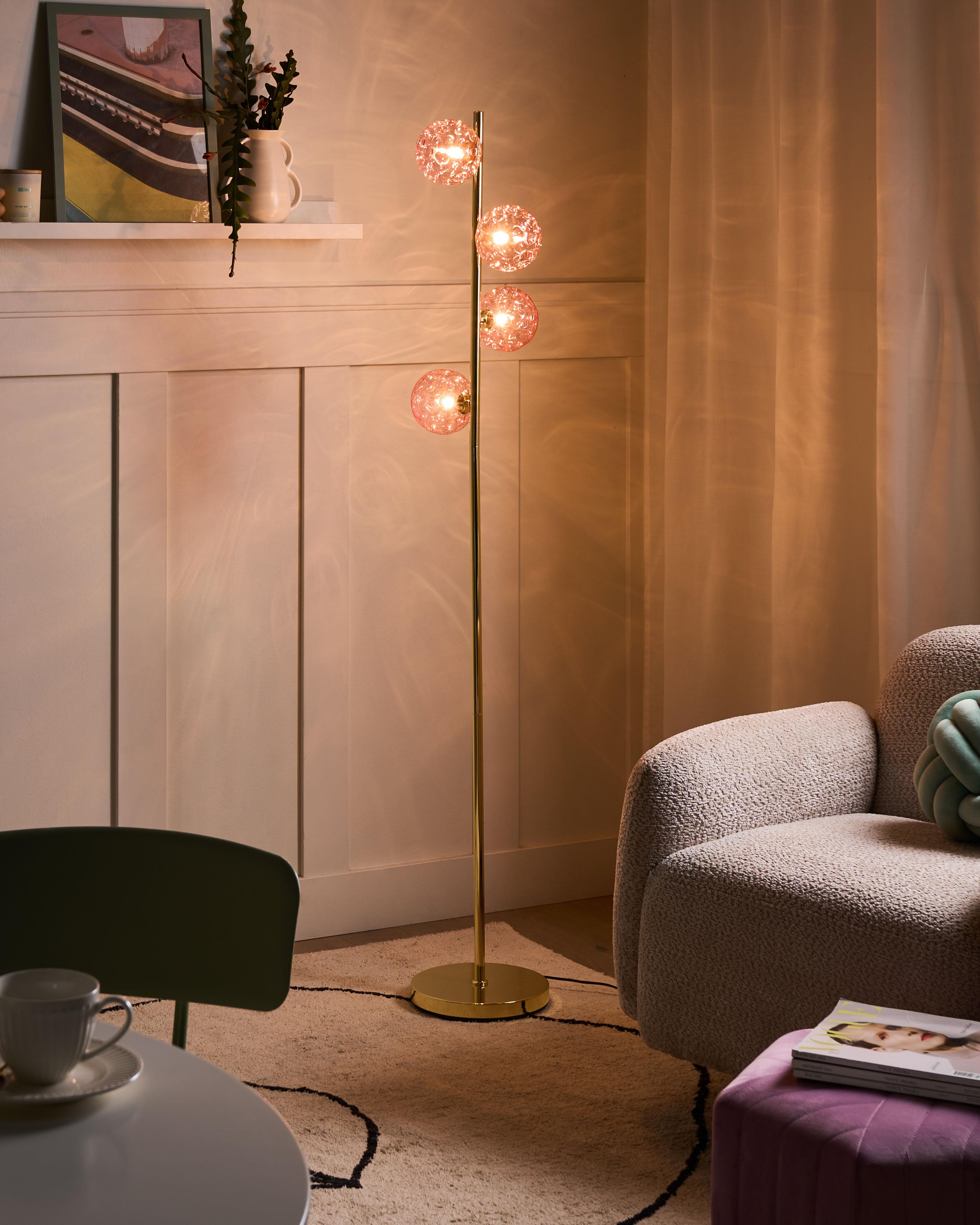 Staande lamp ANADYR Glas Roze