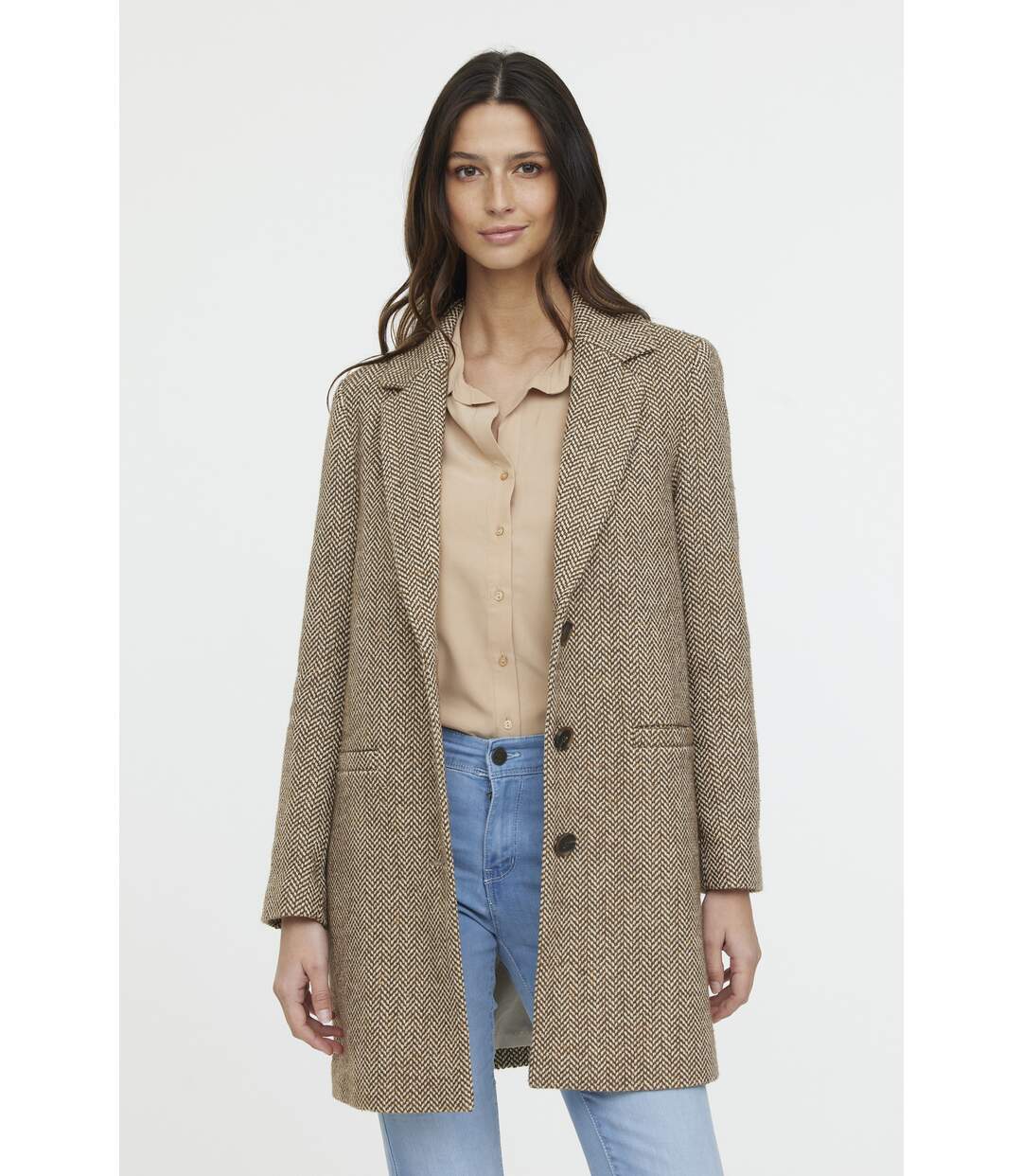 Manteau manches longues polyester regular FIDA