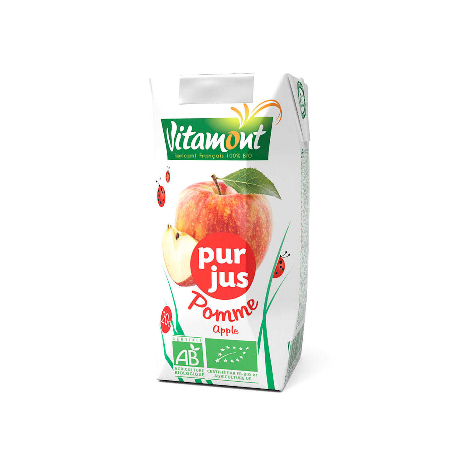 Pur jus de Pomme bio en briquette