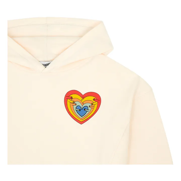 Hundred Pieces Sweat A Capuche en Coton Bio | Ecru