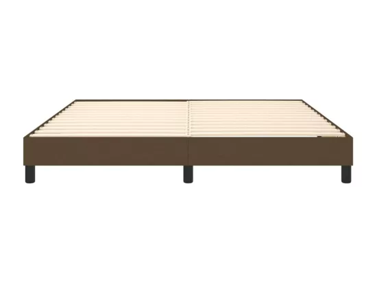 Sommier à lattes de lit Marron foncé 180x200 cm Tissu