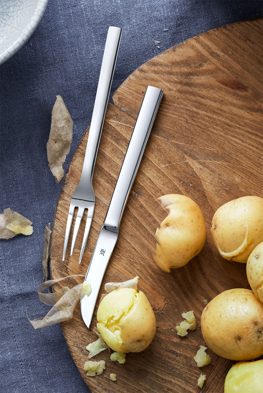 WMF Pellkartoffel-Set NUOVA 2-teilig Edelstahl silberfarbig