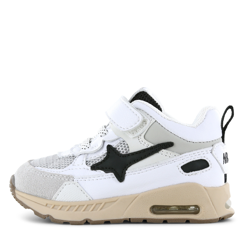 Shoesme zwart met witte sneaker Microleer | Jongens schoenen