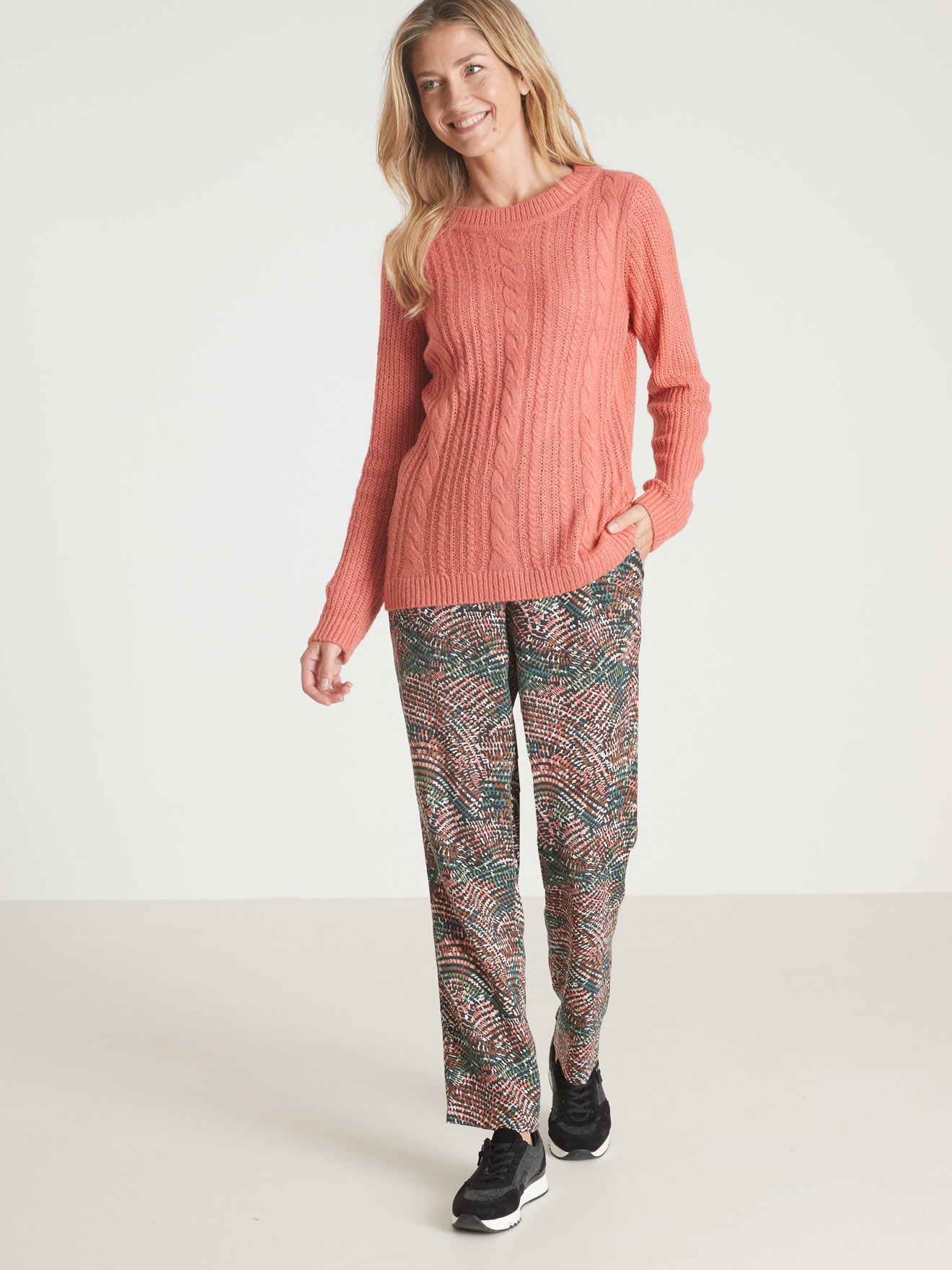 Pull  torsadé forme loose