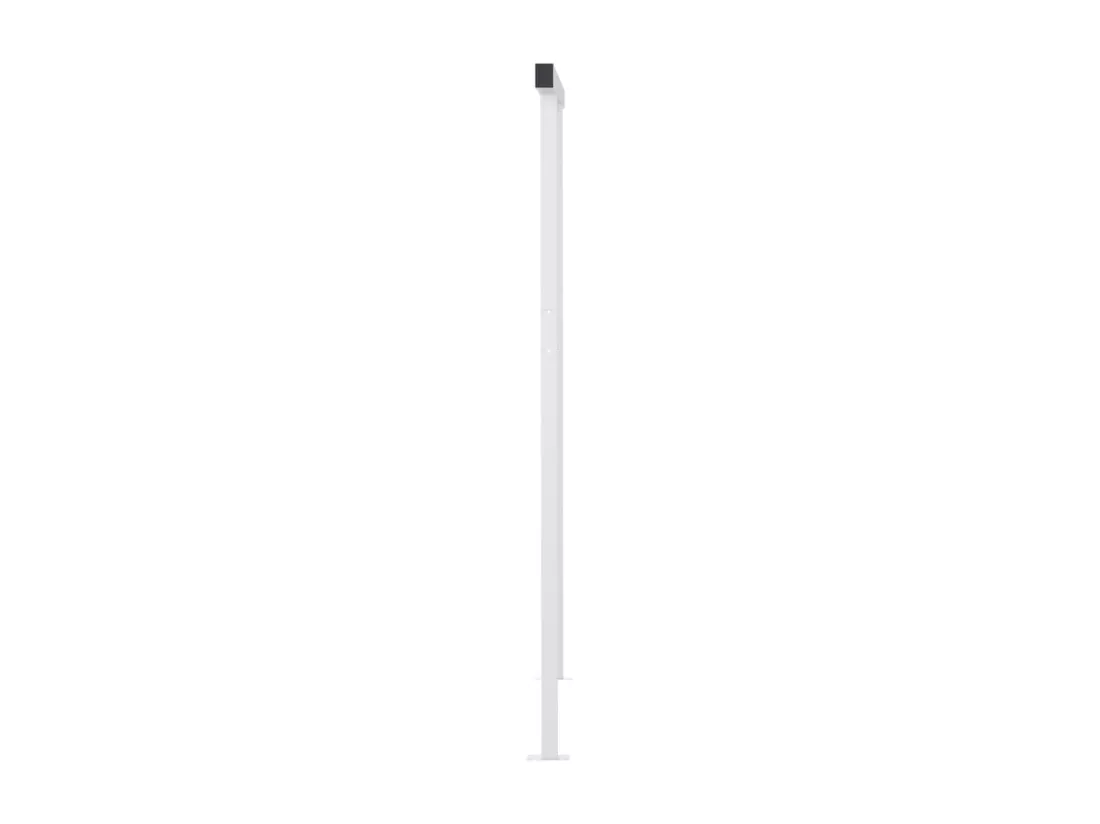 Auvent automatique capteur de vent et LED 5x3 m Jaune et blanc