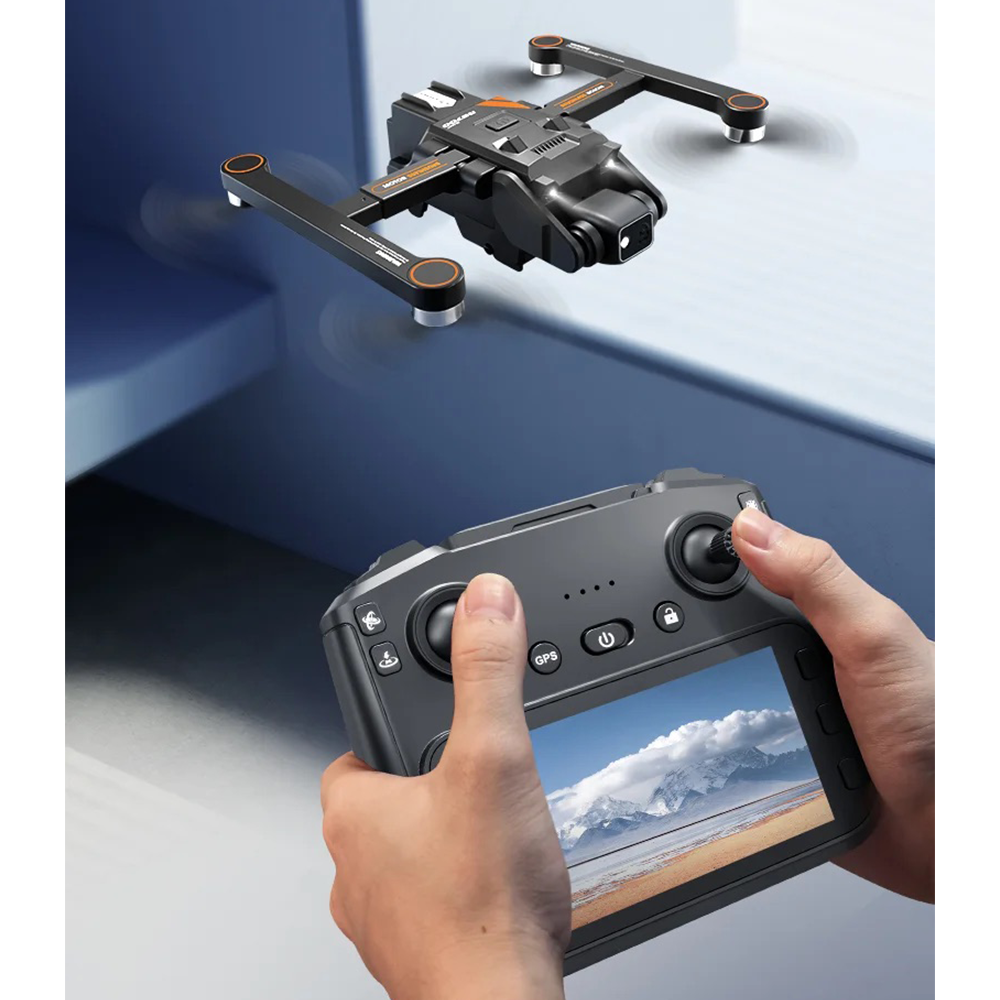 WiFi Faltbare 2.4G RC Quadrocopter GPS Drohne Servo Gesteuert Dual FPV 720P HD Kamera inkl. 2 Akkus   Fernbedienung