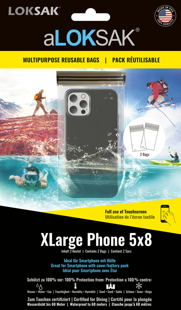 aLOKSAK 5x8 XLarge Phone - 2 Stück