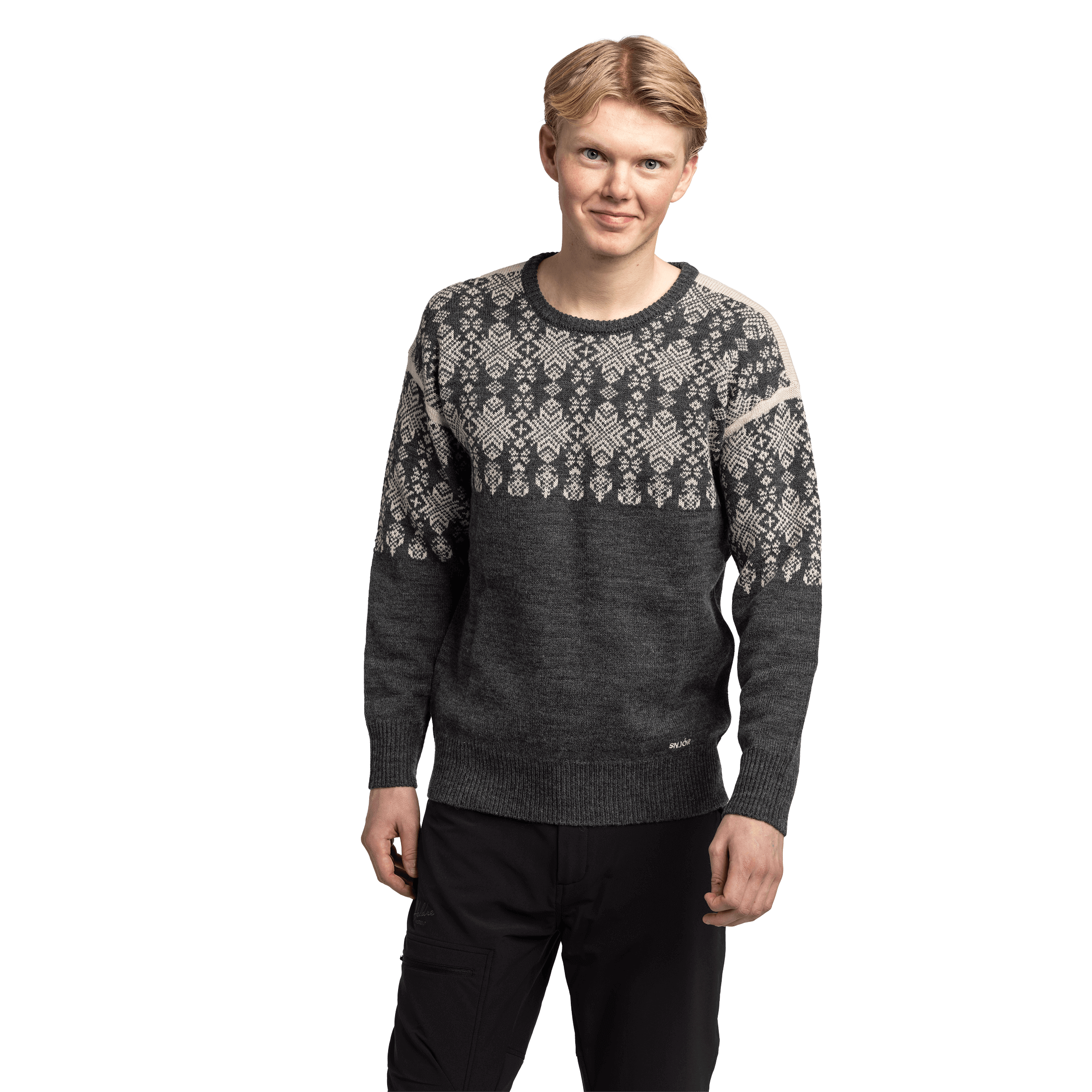 Snjór Jostedal ullgenser rund hals - Mellomlag