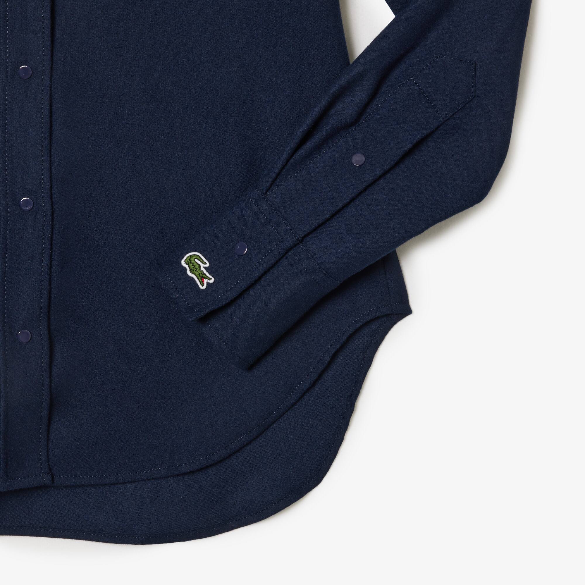 Flanell-Hemd in Slim Fit Hemden & Tops - Blau - Lacoste - Damen