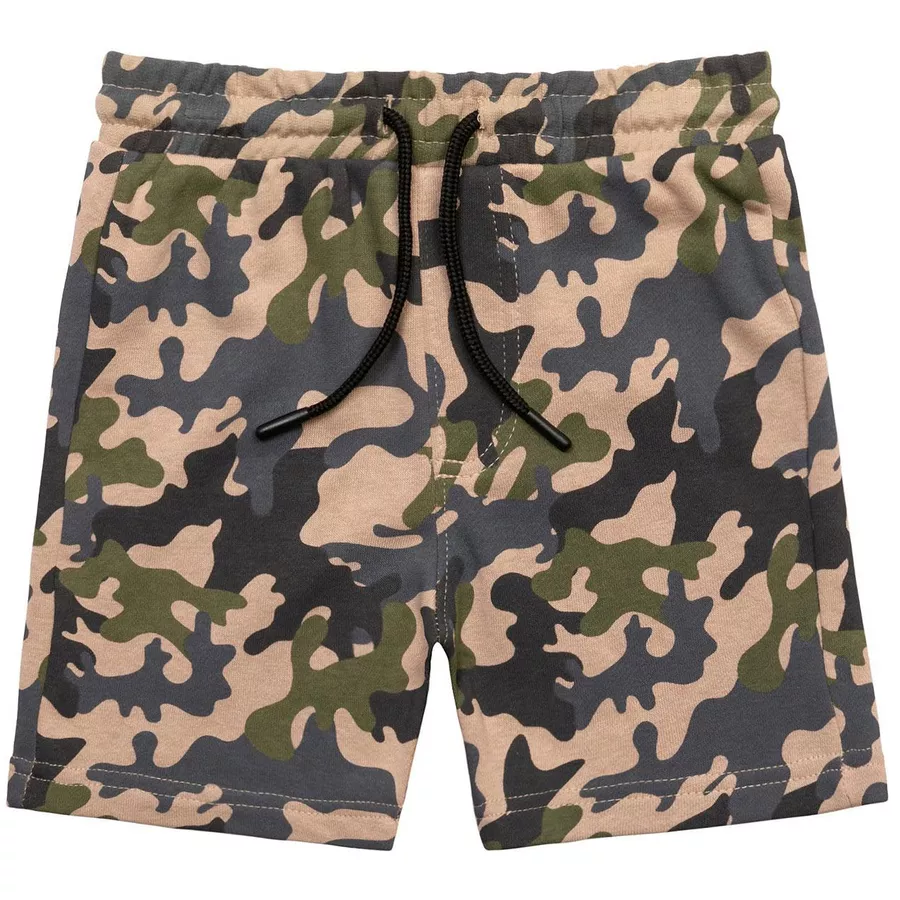 MINOTI T-Shirt und Shorts im Set KhakigrünWeiß