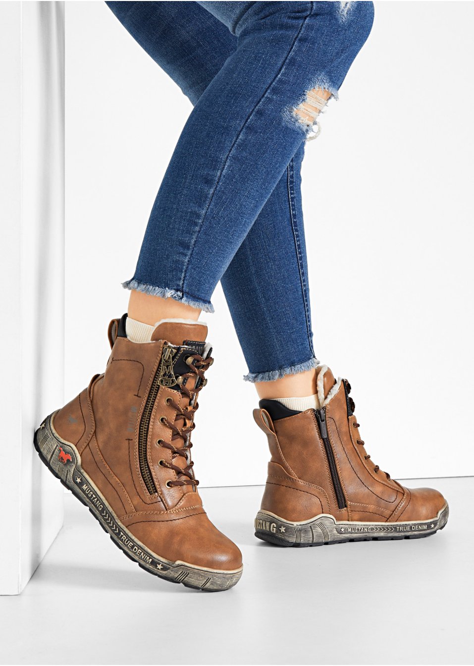 Boots à lacets Mustang