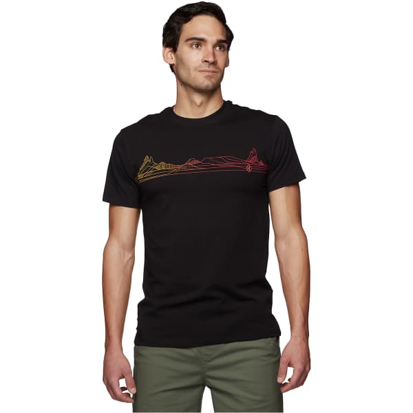 T-shirt randonnée BLACK DIAMOND M DESERT LINES SS TEE BLACK