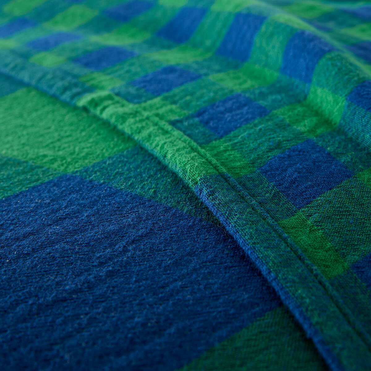 LA REDOUTE INTERIORS<br>Colcha xadrez em tetra, Calix
