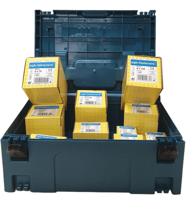 pozidriv schroevenset in Makita Mbox 2 koffer