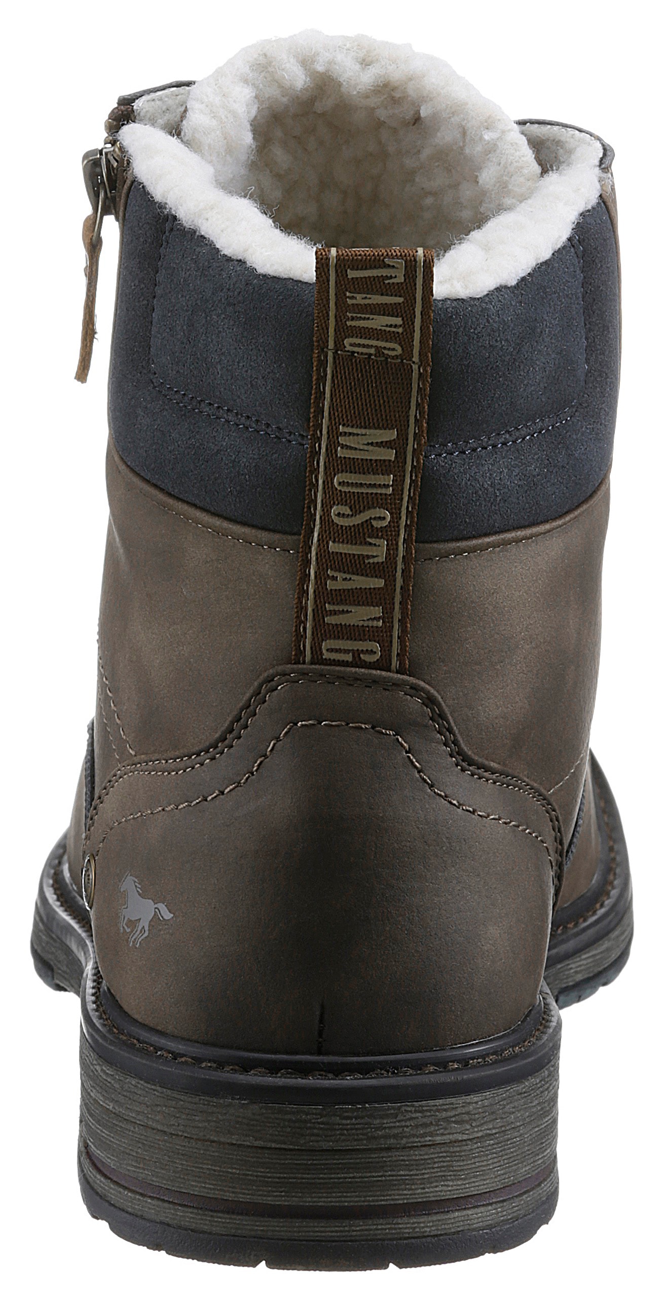 Mustang Shoes Schnürboots  mit seitlichem Reissverschluss für leichteres Schlupfen