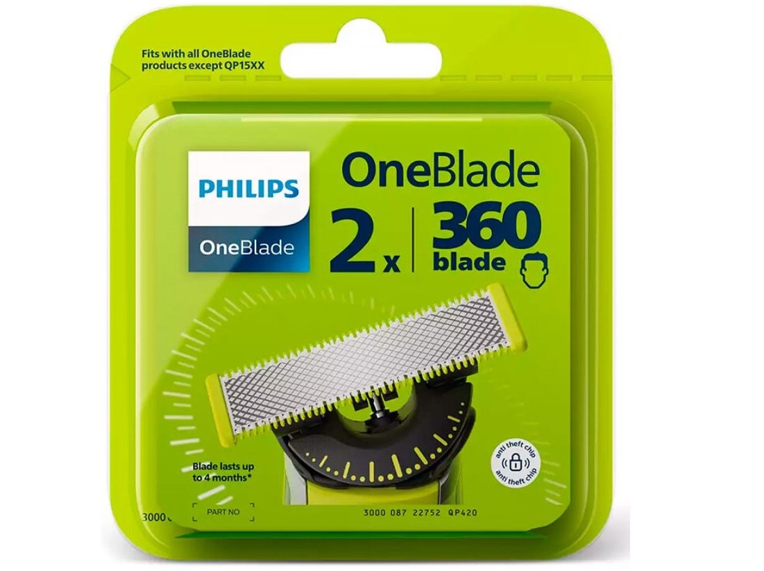 RECARGAS PARA MÁQUINA DE BARBEAR PHILIPS ONEBLADE QP420/50
