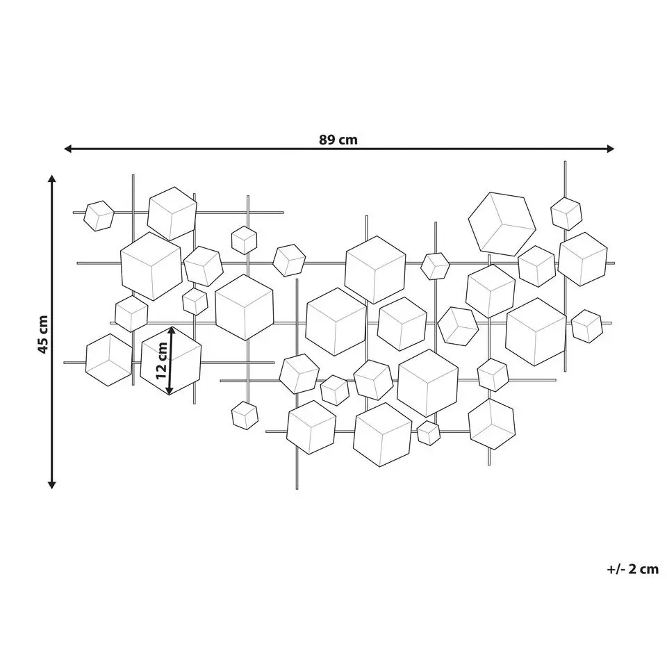 FLEROVIUM - Wanddecoratie - Goud - IJzer