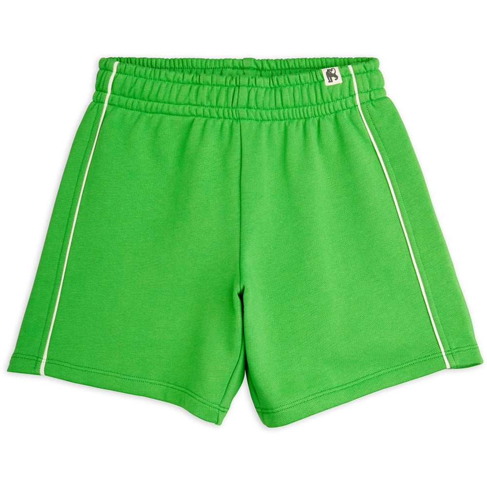 Køb Mini Rodini Green Plain Piping Sweatshorts