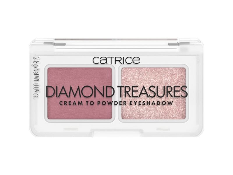 Catrice Lidschatten Diamond Treasures Cream 020 Fairy Dust Kombination aus matter Basis und schimmerndem Topper