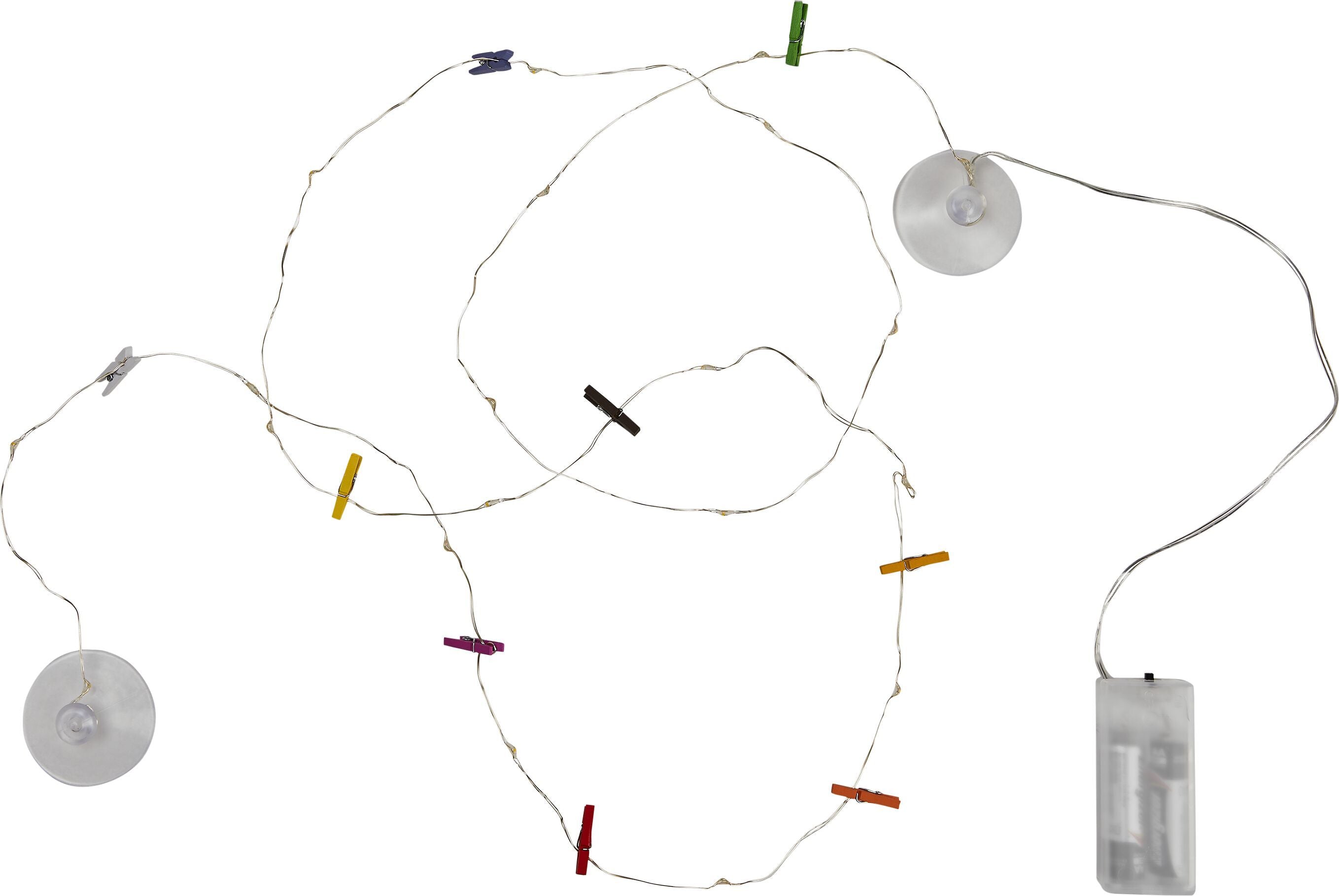 MINI CLOTHESPIN Fotoleine - Multicolor / B: 250.0 cm
