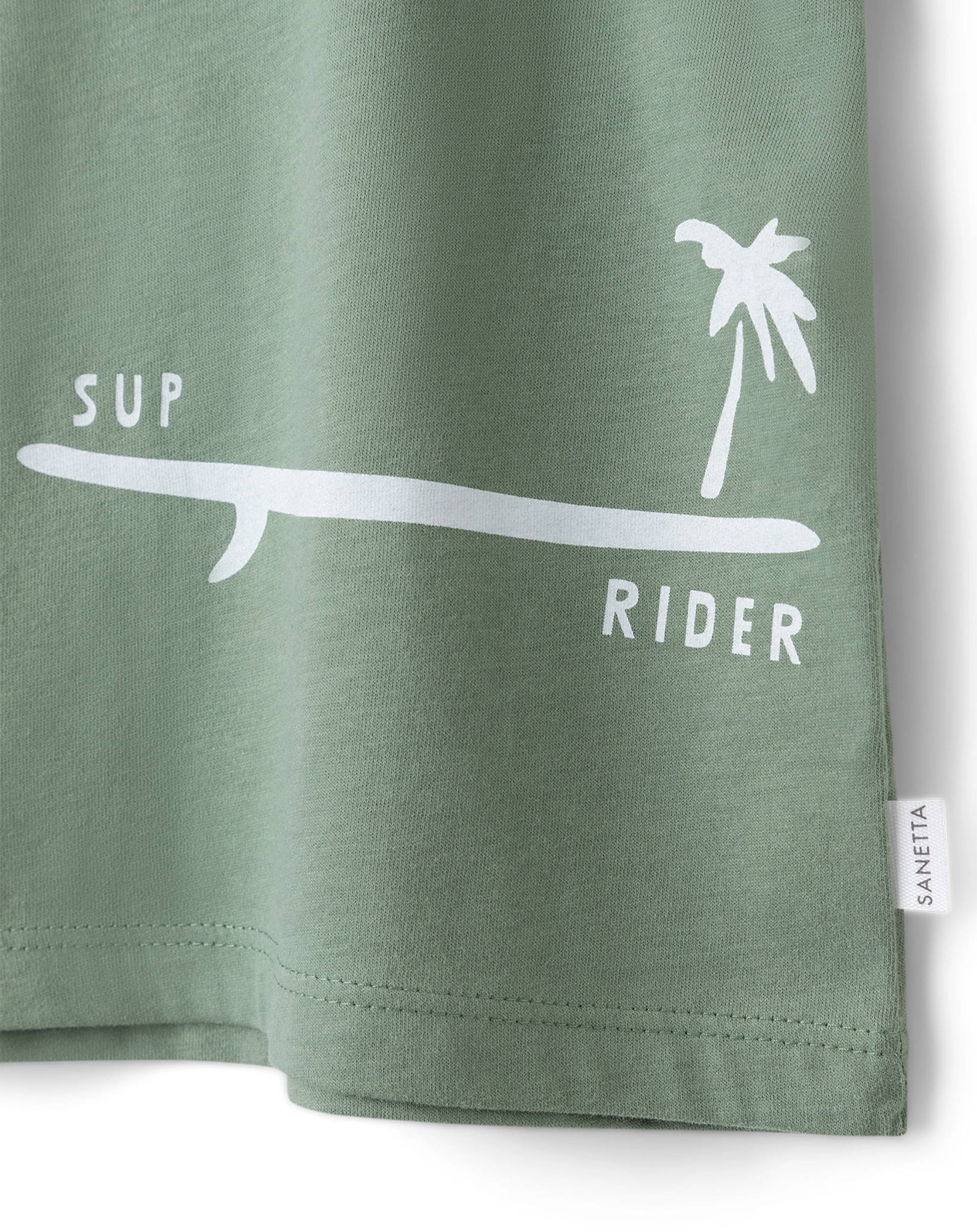 T-Shirt SUP RIDER in basil