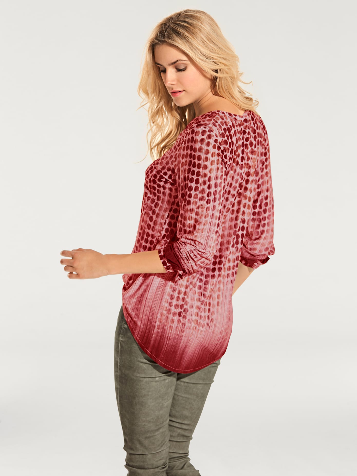 Chemisier léger motif à pois tendance