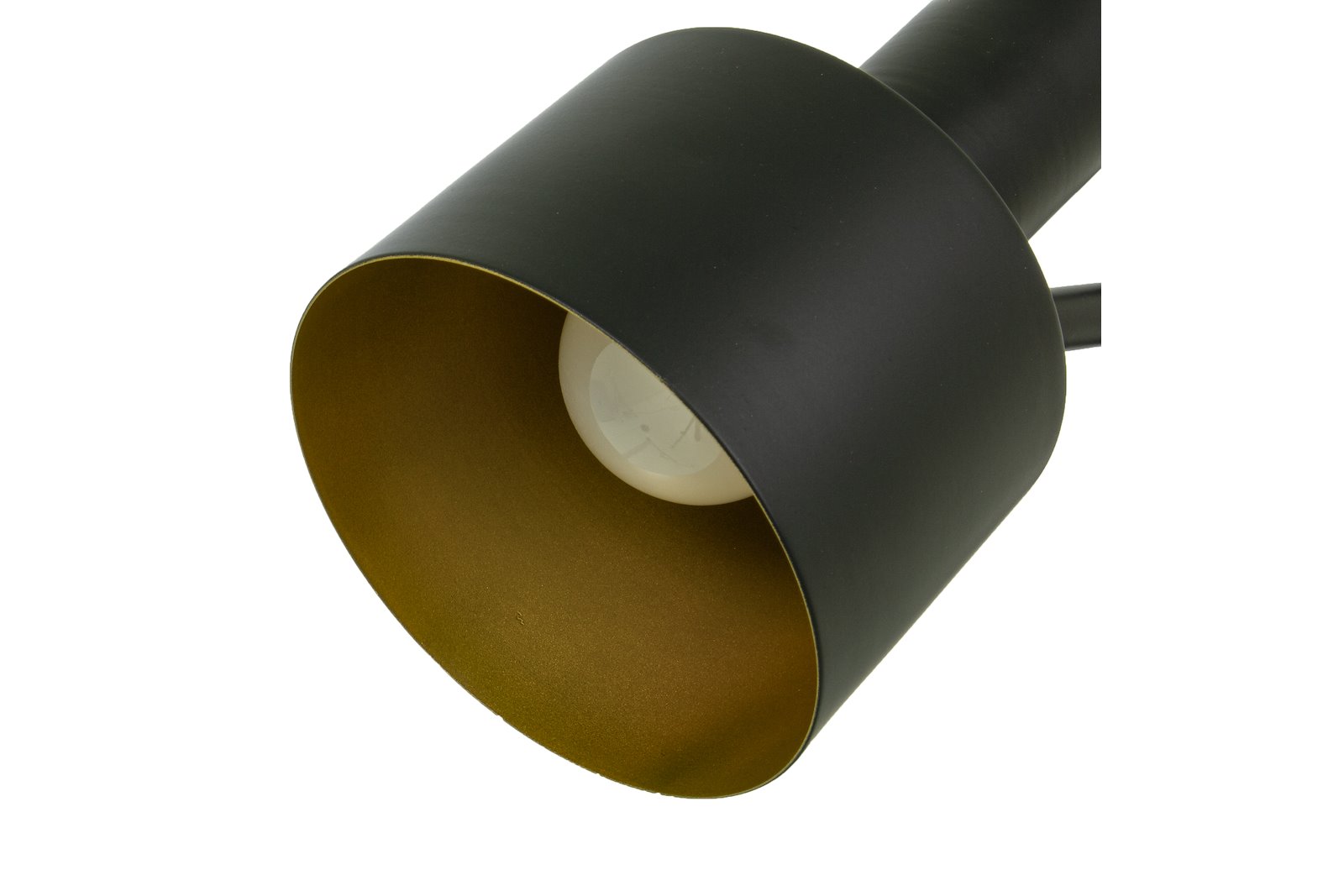 Ferdinand bordlampe Sort bordlampe med lampehode som kan vinkles