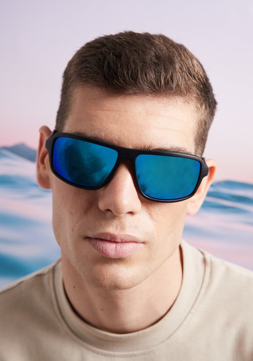 Parafina Sonnenbrille Geiser Black Matt/Ice Blue