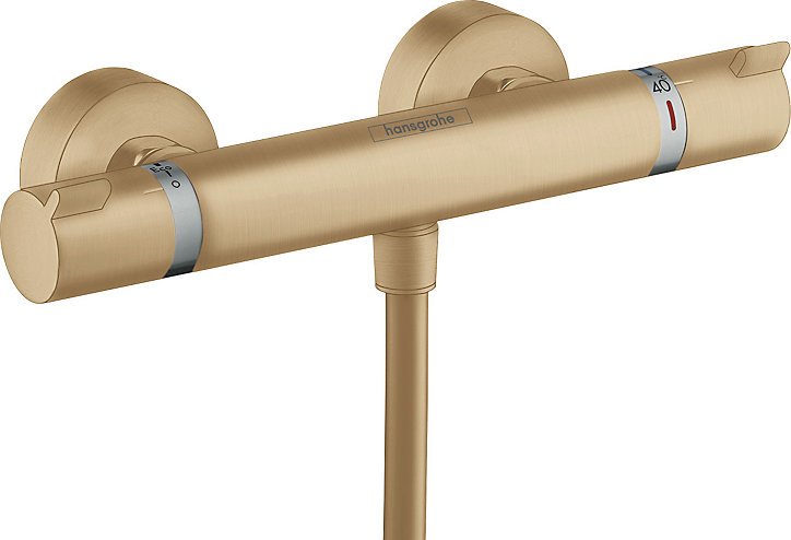 Mitigeur thermostatique de douche Ecostat Comfort Bronze brossé
