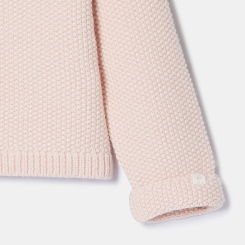 Gilet maille tricot rose bébé fille Absorba Rose