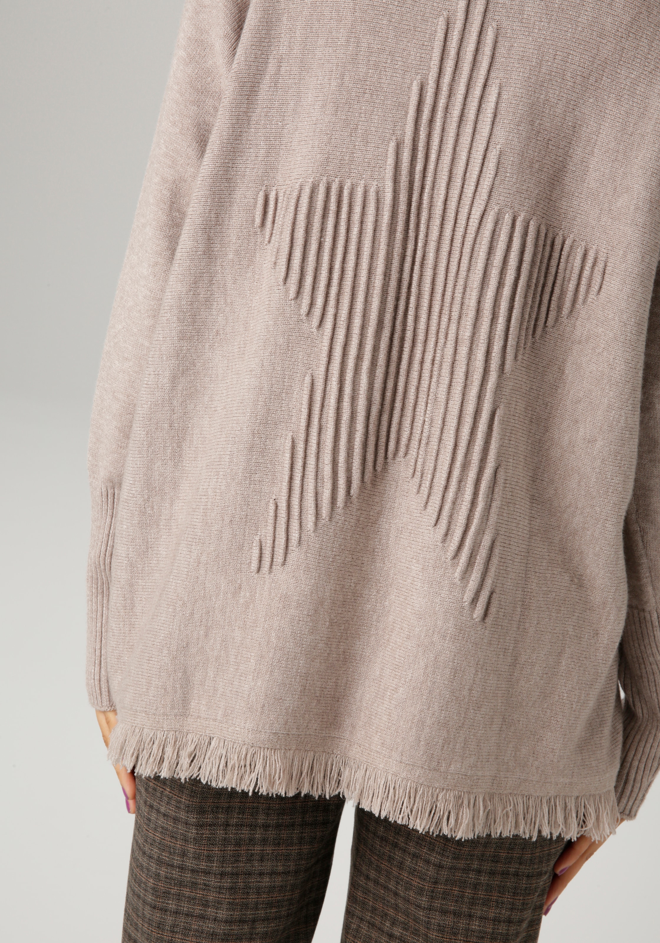 Aniston CASUAL Strickpullover , mit eingestricktem Stern im Rücken - NEUE KOLLEKTION