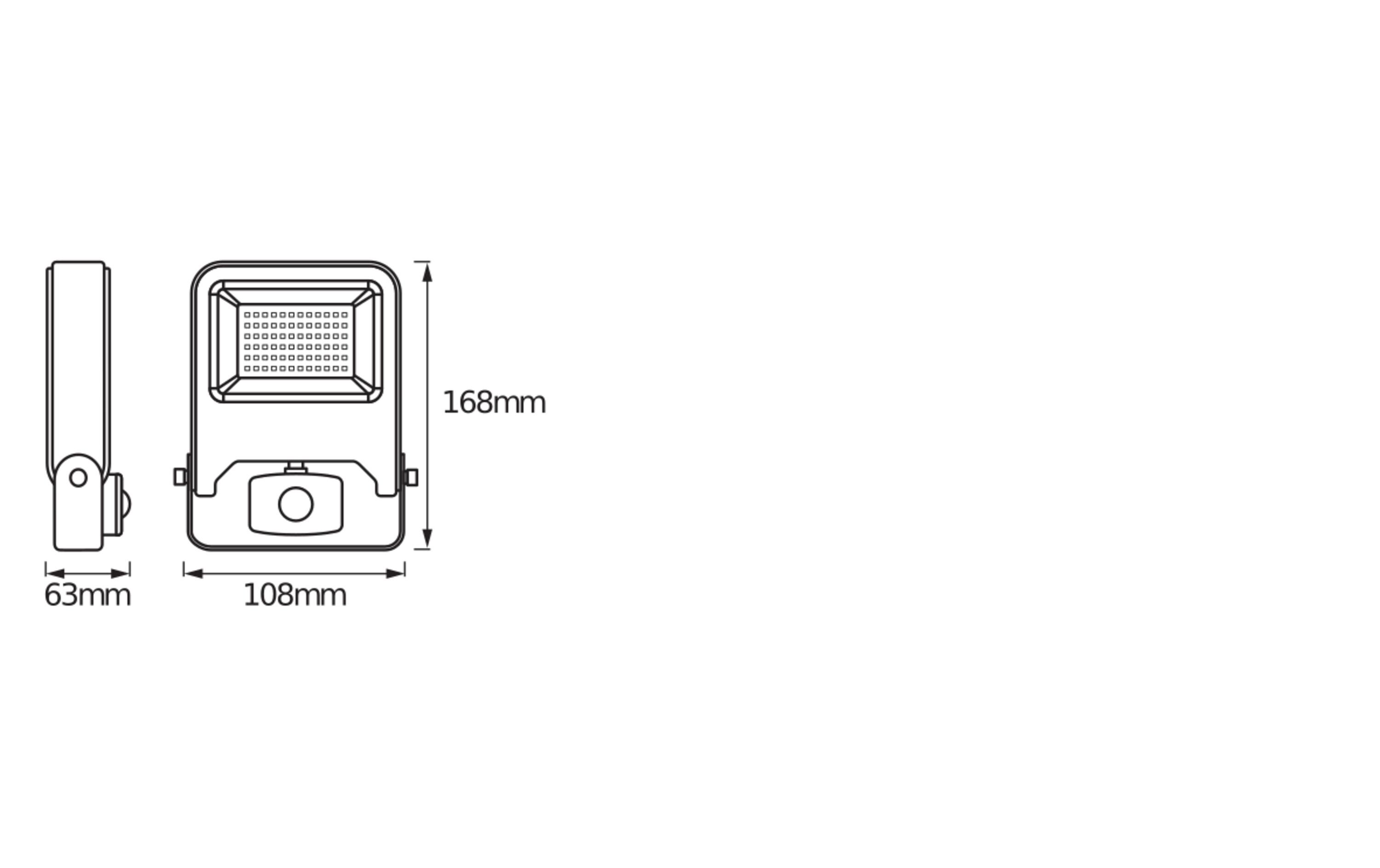 Scheinwerfer LED Endura Flood Sensor, 10 WAussenleuchte