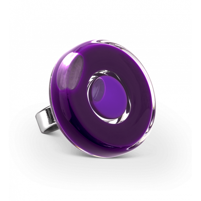 Bague en verre soufflé - Duo Medium