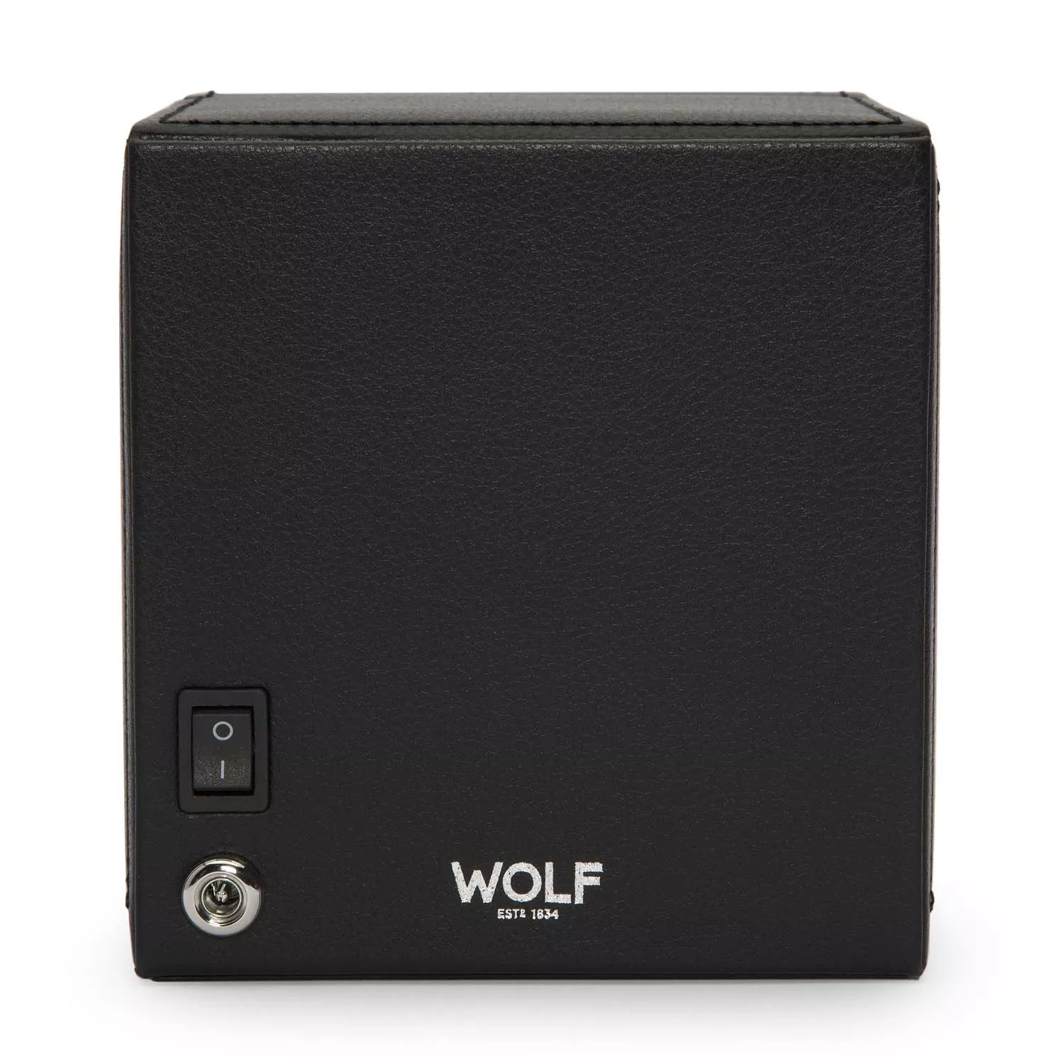 Wolf Cub Watch Winder 1 ur Sort Imiteret Læder 461103
