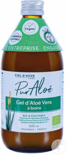 Pur'Aloé Gel À Boire À l'Aloé Vera Bio Et Équitable 500ml