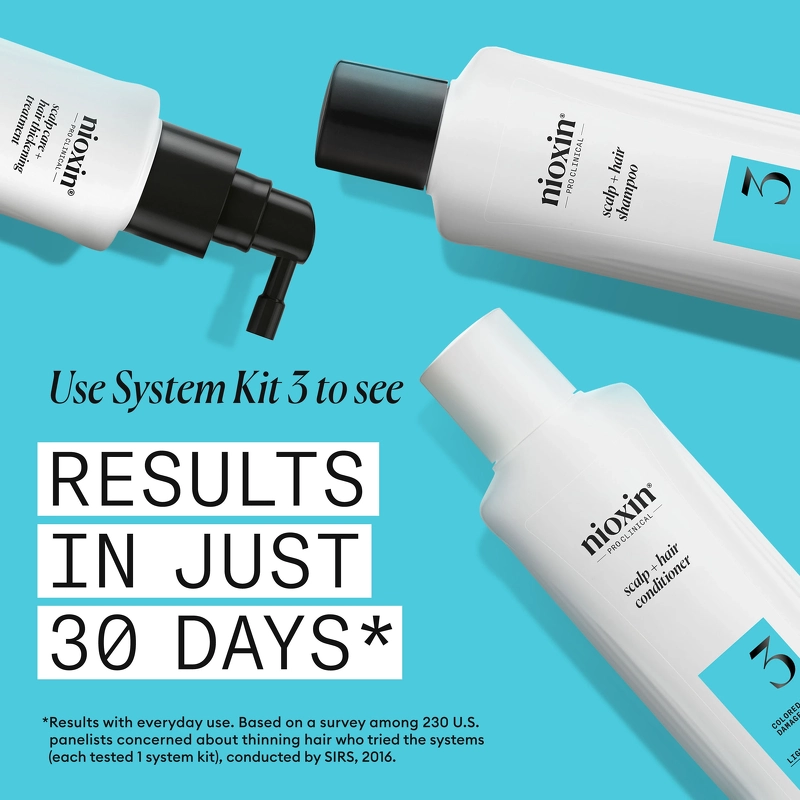 Nioxin System 3 Scalp + Hair Shampoo 300 ml - Colored/Dry/Damaged Hair