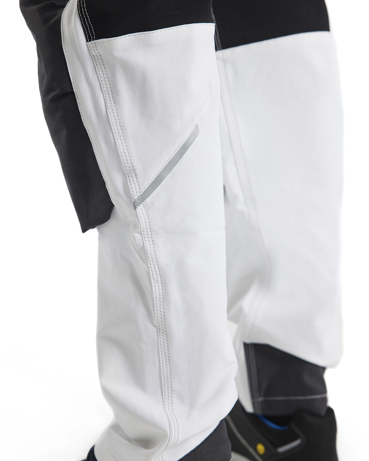 Blåkläder 1079 Werkbroek voor schilder/stucadoor met 4-weg stretch - wit/donkergrijs - 54 (XL)