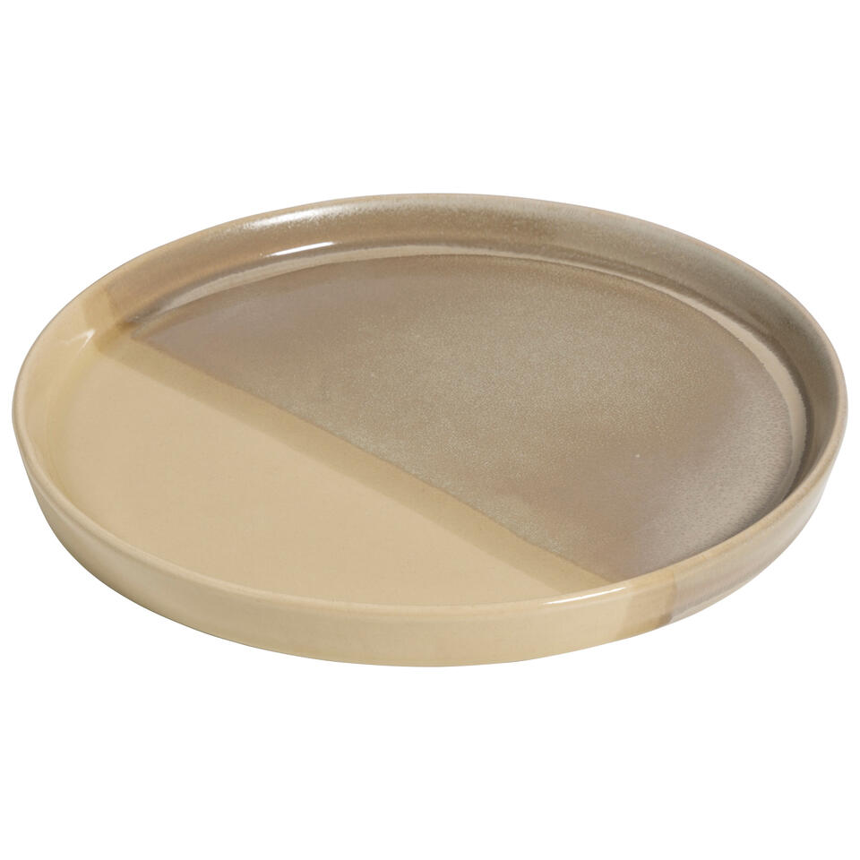 Ontbijtbord Ivo Taupe - ⌀22cm