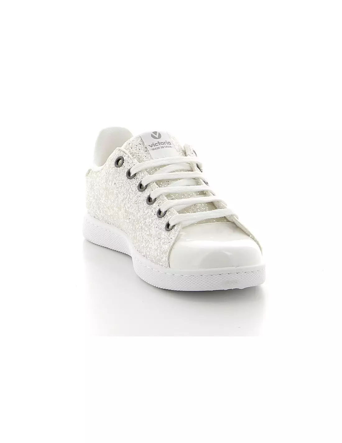 VICTORIA TENNIS GLITTER 112558 - Baskets Blanc