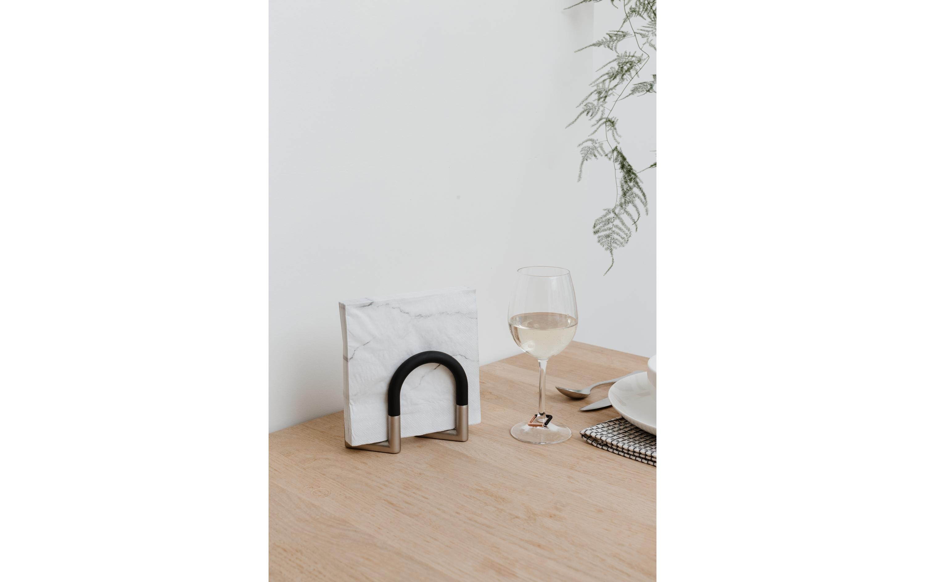 Serviettenhalter Napkin Schwarz/SilberServiettenständer